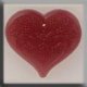 12115 Glass Treasures-Large Floral Embossed Heart 24/21mm Rose (Qty. 1) MAIN